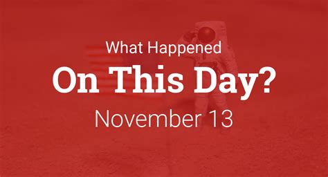 On This Day In History November 13