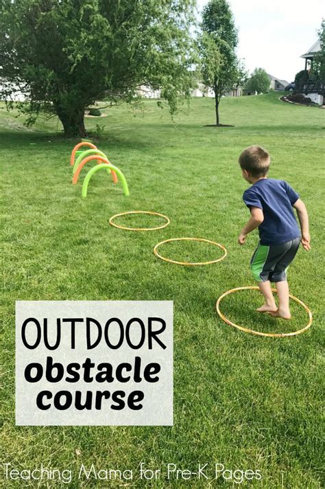 What to do when outdoor play is. Outdoor Obstacle Course For Kids | Outdoor games for ...