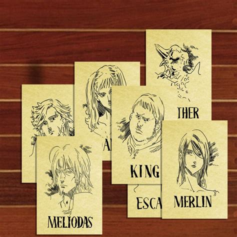 7 Deadly Sins Wanted Posters Etsy Uk