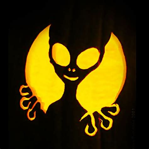 Alien Pumpkin Carving Template
