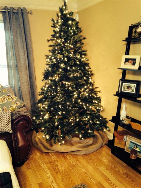 Burlap Christmas Tree, Nautical Christmas, Farmhouse Christmas Decor, Christmas 2014, Xmas Tree