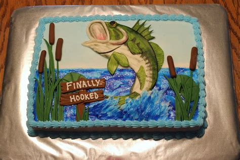 Bass Fishing Grooms Cake