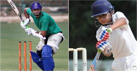 Dravid watching his son samit's batting. Rahul Dravid's son Samit scores double century in U14 cricket