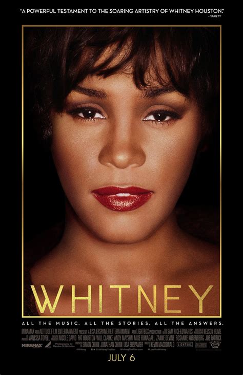 Affiche Du Film Whitney Photo 13 Sur 14 Allociné