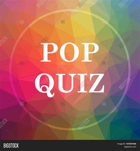 Pop Quiz Icon Image And Photo Free Trial Bigstock