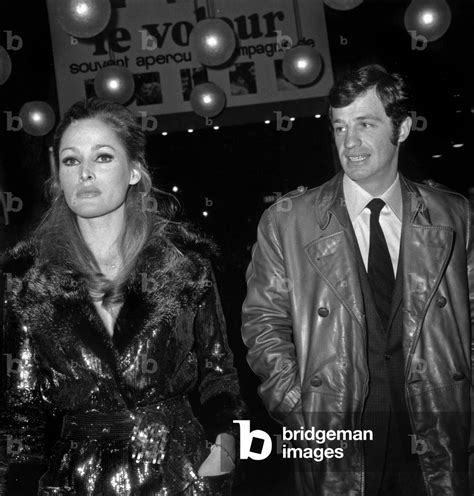 Jean Paul Belmondo And Ursula Andress Arriveing At Premiere Of Film The