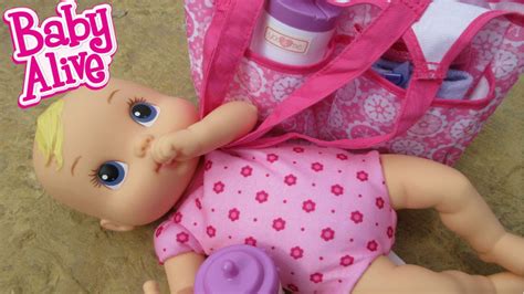 Did you scroll all this way to get facts about diaper for dolls? Baby Alive: Luv N Snuggle Baby & Diaper Bag💕 - YouTube