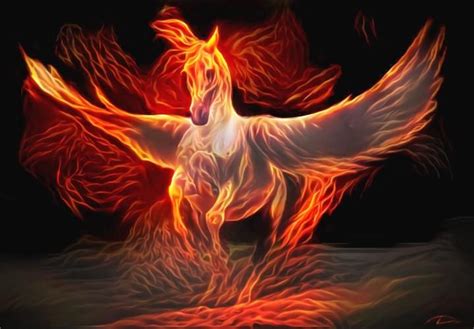 When Pegasus And Phoenix Love Each Other By Eresaw On Deviantart Love