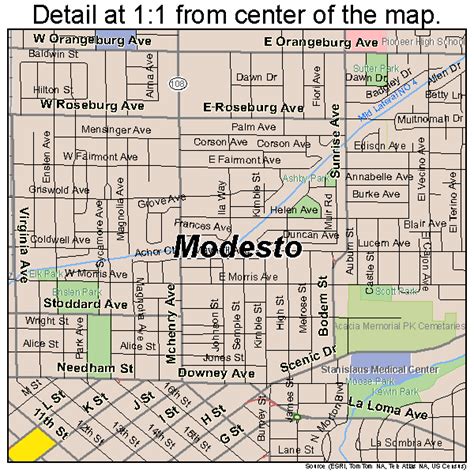 31 Map Of Modesto Ca Maps Database Source