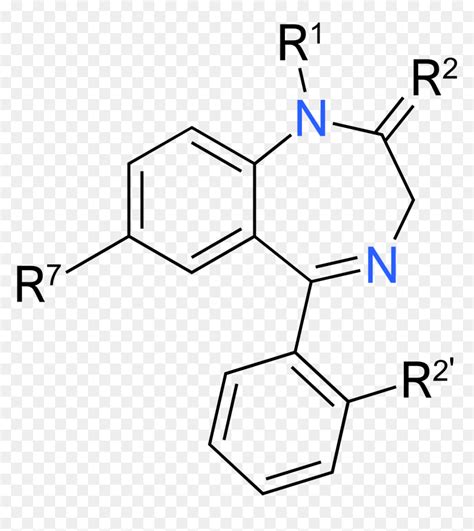 General Structure Of Benzodiazepine Hd Png Download Vhv