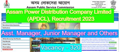 Apdcl Recruitment Apply Online Now