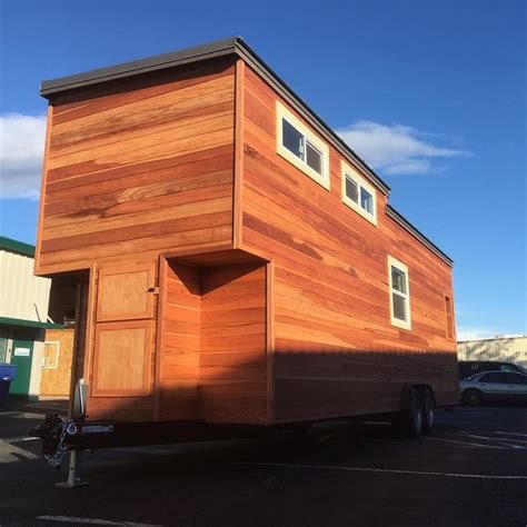 My Tiny House Has A Clear Redwood Exterior Built By