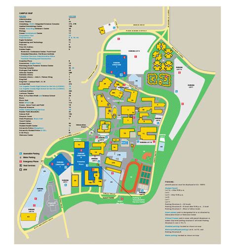 Cal State Los Angeles Campus Map Tourist Map Of English