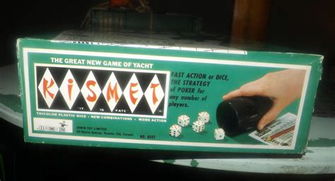 Vintage 1964 Kismet Dice Yacht Game Published In Canada By Irwin