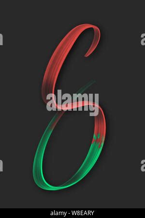 Letra mayúscula Y ELEGANTE rotulación ilustración 3d Fotografía de