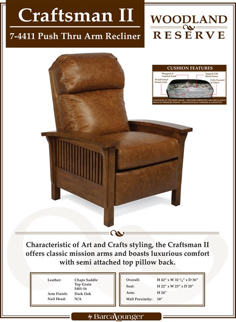 Mission & craftsman living room chairs : Barcalounger Mission (Craftsman II) Recliner Chair ...