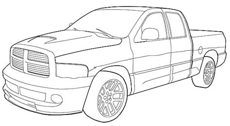 Dodge Ram 1500 Coloring Pages - Make Wonderful World With Coloring