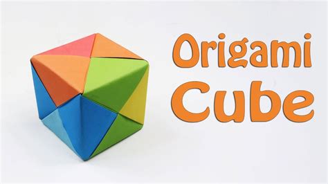How To Fold An Origami 3d Cube Diy Paper Cube Instructions Youtube