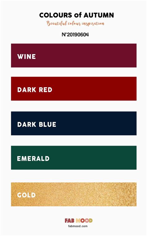 Wine Dark Red Dark Blue Emerald And Gold Deep Autumn Color