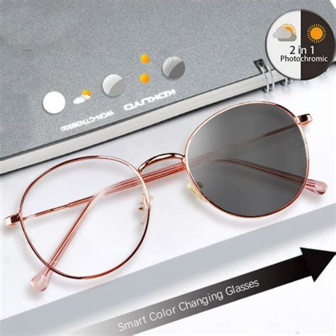 Photochromic Anti Radiation Eyeglasses For Women Men Anti Blue Ray