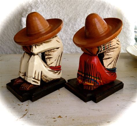Siesta Duo Wooden Figures Mexican Collectible Siesta Etsy