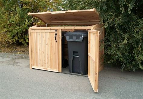 Outdoor Living Cedar Oscar Waste Management Shed 6x3 Diy With
