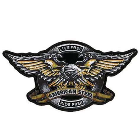 16 49 Hot Leathers Iron Eagle Biker Patch 11 Width X 6 Height From Hot Leathers
