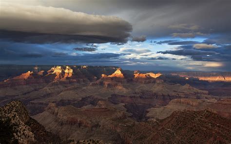 Grand Canyon Sky Clouds Landscape Hd Wallpaper