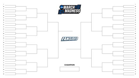 March Madness 2021 Blank Printable Ncaa Tournament Bracket