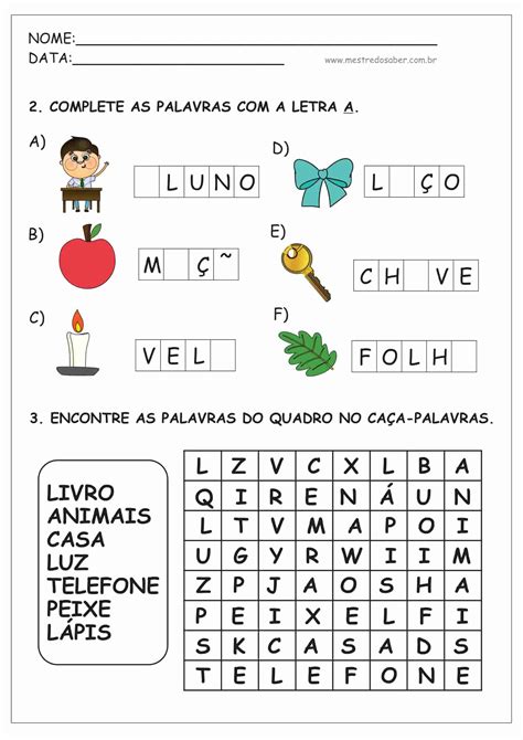 A Arte De Educar Atividades Vogais Fdf