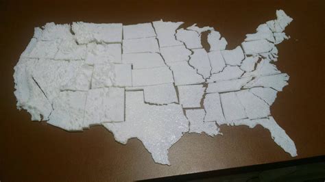 Topographical Map Of The Usa 3dprinting Gambaran