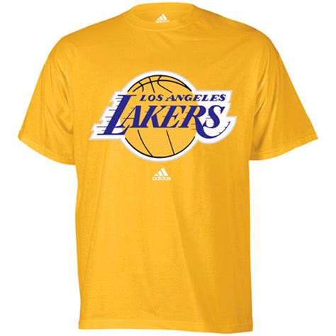 Adidas Los Angeles Lakers Gold Primary Logo T Shirt