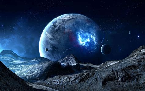 Top 5 Most Habitable Alien Planets Space Art Planets Wallpaper Blue Space
