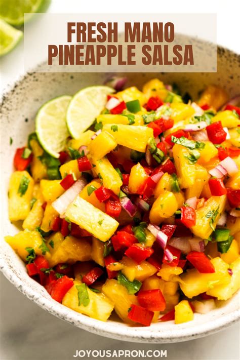 Pineapple Mango Salsa Recipe Spicy Snacks Mexican Food Recipes