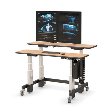 Now could be the best time to improve your home desk setup. Radiology Workstation Dual Tier for home use ...