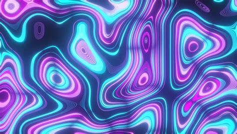 Abstract Neon Background Of Topographic Map Concept Contour Map