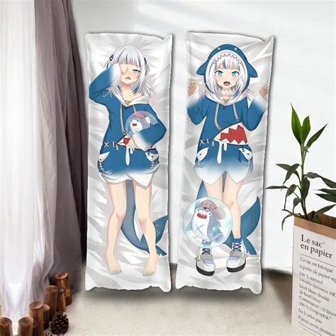 Gawr Gura Body Pillow Cover Hololive Eng Vtuber Pillow Case Hololive