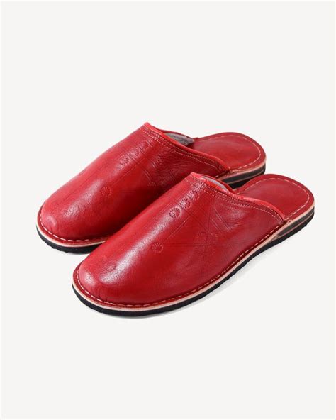 Genuine Genuine Leather Slippers Red By Cuiroma Men Sleepers Afrikrea
