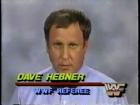 Referee Dave Hebner Promo 1988 11 20 YouTube