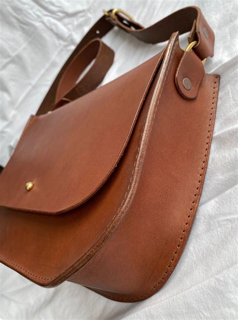 Luxury Leather Saddle Bag Brown Leather Saddle Bag Etsy