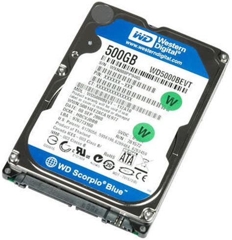 The company has developed a notebook drive that sports both a 120gb ssd and a 1tb hdd, though it's not a standard hybrid configuration such. HDD Western Digital Scorpio Blue 500 GB 2.5''