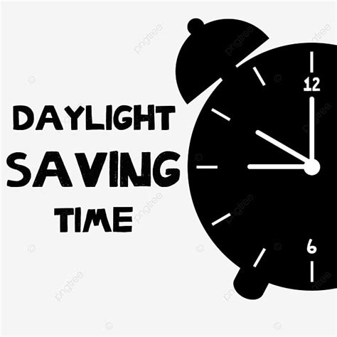 Black Vector Hand Drawn Daylight Saving Time Daylight Saving Time