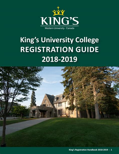 Registration Guide 2018 By Kings University College Issuu