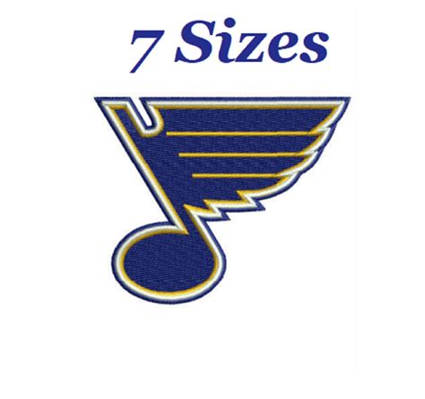 St. Louis Blues NHL Logo Digital Embroidery Design File 7 | Etsy