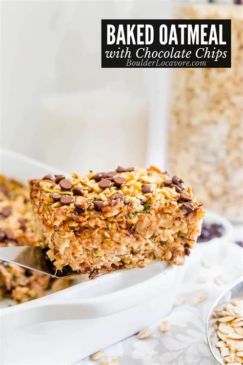 Drop by teaspoonfuls onto waxed paper. Baked Oatmeal with Chocolate Chips | Boulder Locavore®