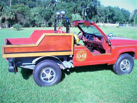 1985 Ford Bronco Ii Fire Truck Classic Car Db Ford