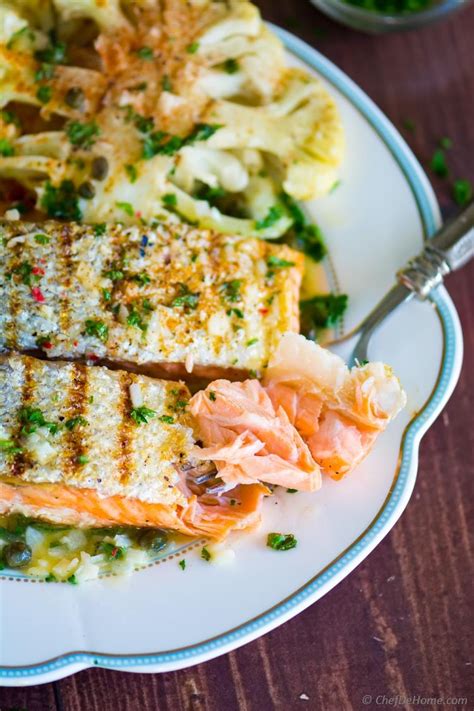 Grilled Salmon With Lemon Butter Sauce Recipe