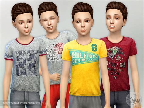 T Shirt Collection For Boys P11 By Lillka At Tsr Sims 4 Updates