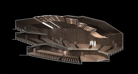Concert Hall Section By Qubiack Auditorium Architecture Concert Hall