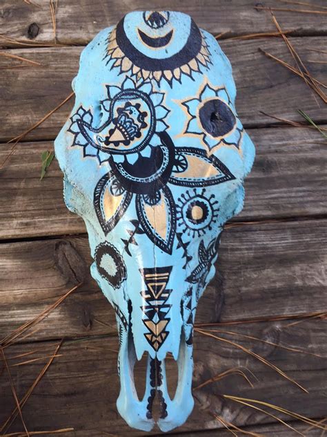 Get the best deals on cow skull shirt and save up to 70% off at poshmark now! Boho Cow Skull Decor by WildBohemianMoon on Etsy | Skull ...